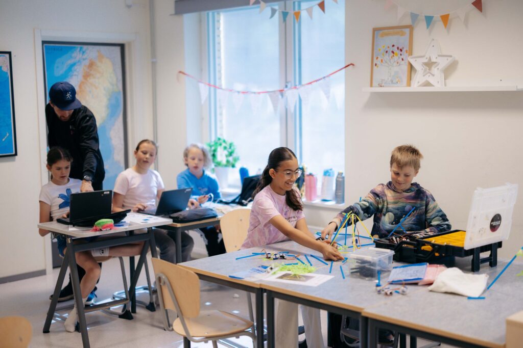 Klassrum med elever